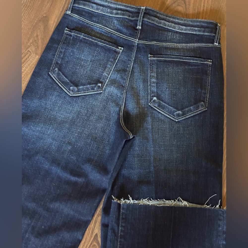 L'AGENCE Deep Indigo Flare Jeans - Picture 2 of 8